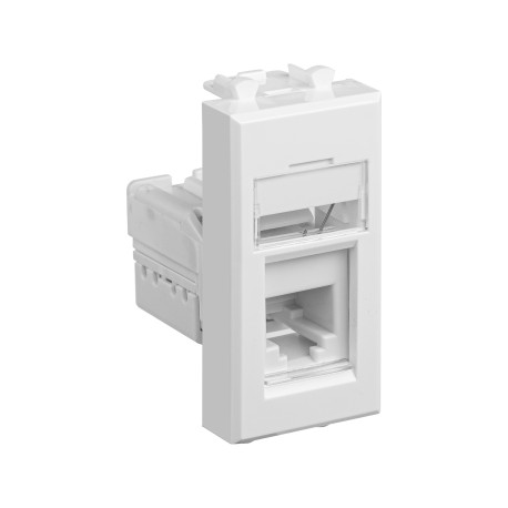 4400311 | Телефонная розетка RJ-12 модульная, "Avanti", "Белое облако", 1 модуль-1