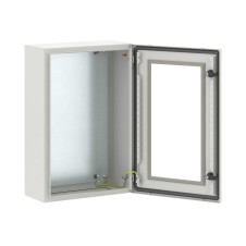 Корпус навесной STE с М/П с прозрачной дверью ВхШхГ 600x400x200 мм