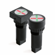 Индикатор положения, штекерное подкл., уст.размер 16/24, квад., крас./зел., 24В,