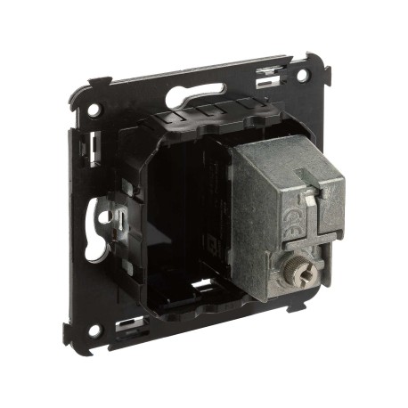 4402513 | Розетка TV проходная в стену, "Avanti", "Черный квадрат"-3