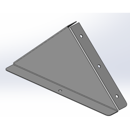 UKH202HDZL | Заглушка к двускатной крышке 200, цинк-ламельное