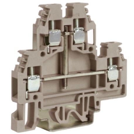 ZDS217 | DAS.4/CI(Ex)i, 2х ур-й прох-й зажим синий 4 кв.мм с перемычкой между ур-ми