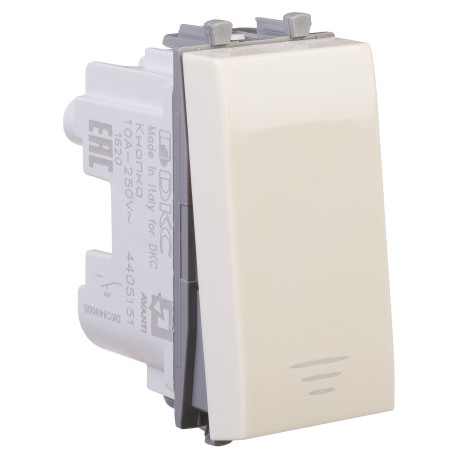 4405151 | Кнопка модульная, "Avanti", "Ванильная дымка", 1 модуль-1