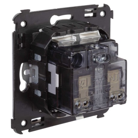 4404003 | Розетка в стену, 2P+E, с з/ш, "Avanti", "Закаленная сталь"-3