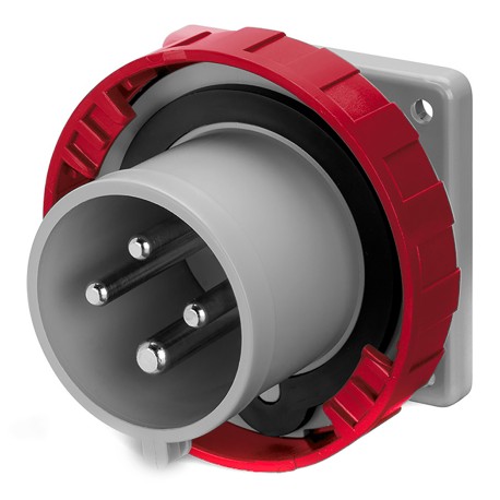 DIS2481696 | Вилка панельная прямая IP67 16А 3P+E 400В