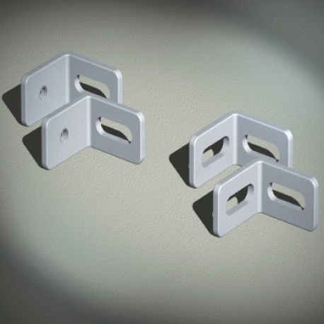 R5A06 | Углы крепёжные, вырез - резьба М8, 1 упаковка - 10 шт.