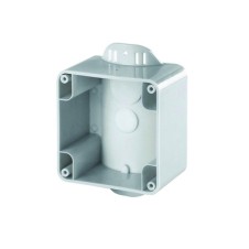 Коробка на столб. Монтаж сбоку