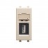 4405401 | USB 2.0 розетка модульная, тип А-А, "Avanti", "Ванильная дымка", 1 модуль