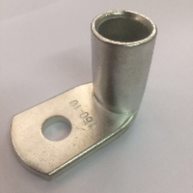 2L710C | Наконечник кабельный кольцевой с лопаткой под 90 град. для жилы 95кв.мм под болт М10 (ТМЛ-90)