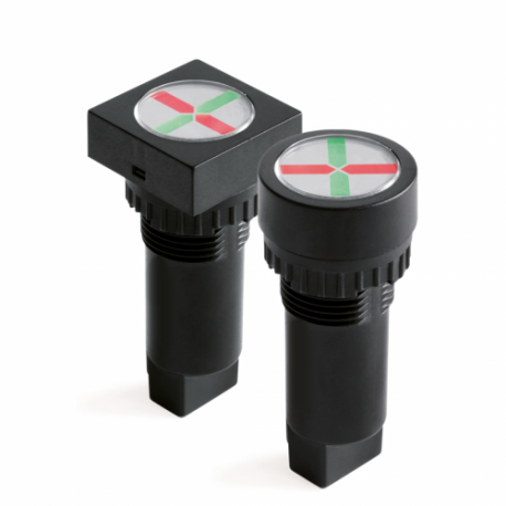 AC4F12RY24 | Индикатор положения, штекерное подкл., уст.размер 16/24, квад., крас./жёлт., 24В,