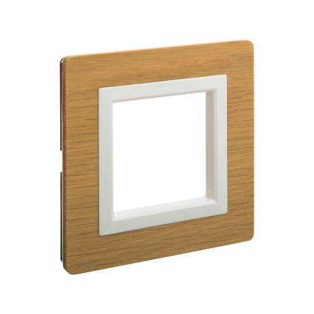 4400842 | Рамка из натурального дерева, "Avanti", беленый дуб, 2 модуля-1