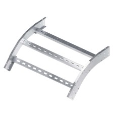 Угол лестничный вертикальный внешний 45 градусов 50х100, толщ. 3 мм, R300, в комплекте с крепёжными элементами, необходимыми для монтажа, алюминий