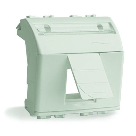 76612B | Адаптер для информационных разъемов R&M, белый, 2 мод.