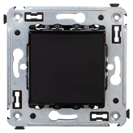 4402113 | Переключатель одноклавишный в стену, "Avanti", "Черный квадрат"