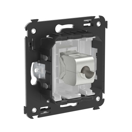 4400763 | Компьютерная розетка RJ-45 без шторки в стену, кат.5e одинарная экранированная, "Avanti", "Белое облако"-2