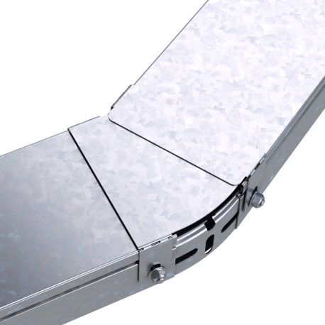 38012HDZ | Крышка на угол горизонтальный изменяемый СРО 0-45°, осн.200, 0.8мм, горячеоцинкованное-1