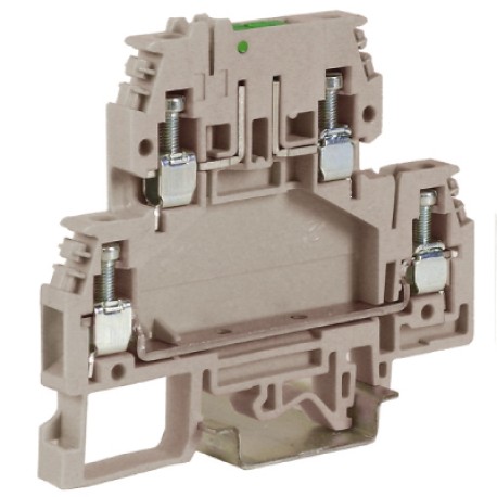 ZDS400GR | DSS4/GR, зажим с 2 уровнями, верхний разъединяемый 4 кв.мм серый