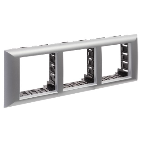 4404916 | Рамка-суппорт "Avanti" для "In-liner Front",  серебристый металлик, 6модулей-1