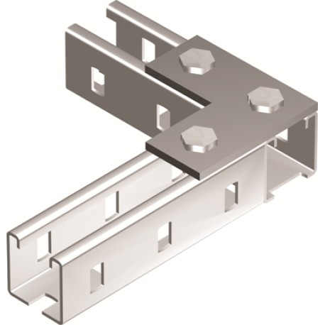 BMD1021HDZ | Пластина соединительная BMD-10, L-образная, 90х90мм, 3 отверстия, горячеоцинкованное