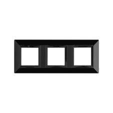 Рамка из металла, "Avanti", черная, 6 модулей