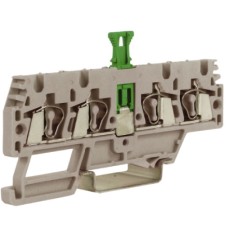 HMM.2/2+2/SGR, проходной зажим, 2 ввод/2 вывода, серый 2,5 кв.мм, с размыкателем