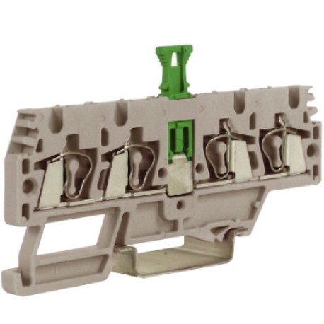 ZHMS10GR | HMM.2/2+2/SGR, проходной зажим, 2 ввод/2 вывода, серый 2,5 кв.мм, с размыкателем