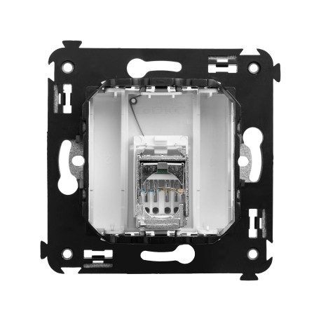 4400393 | Компьютерная розетка RJ-45 в стену, кат.6 одинарная экранированная, Avanti, Белое облако-2