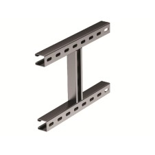 H-образное крепление BMH-40 к вертикальной двутавровой балке, 200 мм, горячеоцинкованное