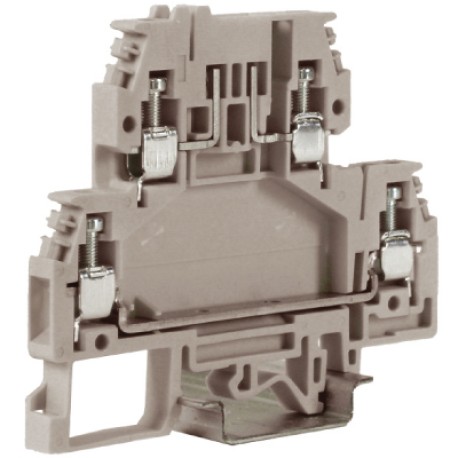 ZDA100 | DSFA.4, зажим с 2 уровнями, верхний под предохранитель 4 кв.мм бежевый