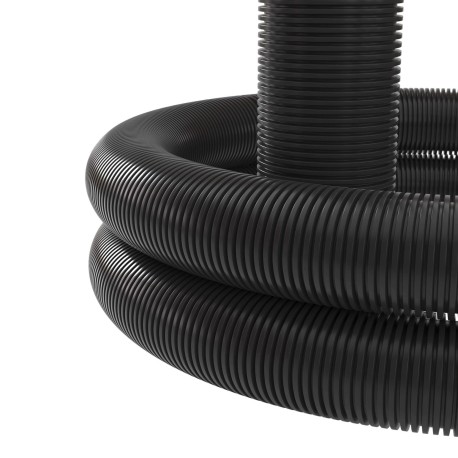 121550A | Усиленная двустенная труба ПНД гибкая для кабельной канализации д.50мм с протяжкой, SN22, 640Н, в бухте 100м, цвет черный-2