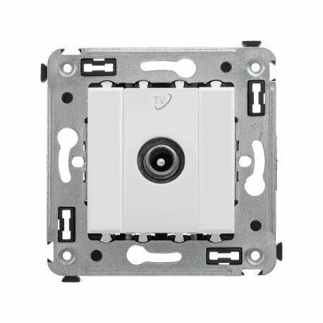 4400513 | Розетка TV проходная в стену, "Avanti", "Белое облако"