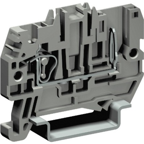 ZHVP300GR | Пружинная проходная клемма со штыревым контактом. Серая. 2,5 кв. мм.