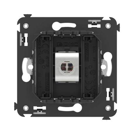 4412763 | Компьютерная розетка RJ-45 без шторки в стену, кат.5e одинарная экранированная, "Avanti", "Черный матовый"-3