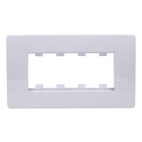 10245 | Каркас в сборе с рамкой под 4 модуля VIVA (для монтажа ЭУИ в коробки код 10143)