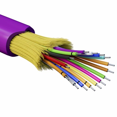 RNDT4C16MG01-E | Кабель волоконно-оптический, распределительный, арамидные упрочняющие нити, для внутренней прокладки, нг(А)-HF, 16 ОВ, категория OM4 (G.651.1) плотный буфер, 0,4 кН, барабан 500 м