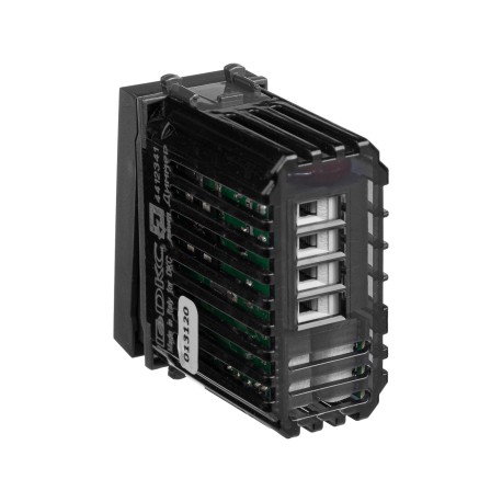 4412341 | Диммер кнопочный модульный для LED ламп, Avanti, Черный матовый, 1 модуль-3