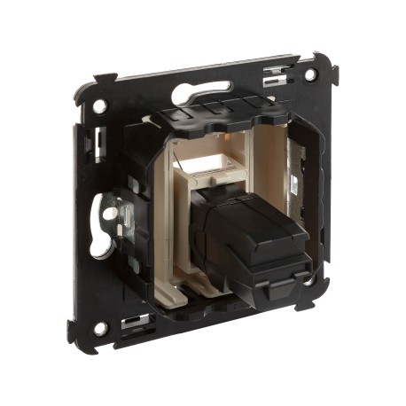 4405253 | HDMI розетка одинарная в стену, тип А-А, Avanti, Ванильная дымка-3