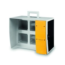 MBOX2 Корпус на 16 модулей и 4 поста с основанием 136х125 мм.