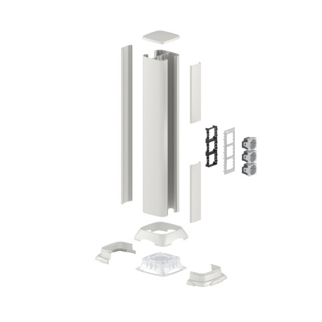 09591 | Алюминиевая колонна 0,71 м, цвет светло-серебристый металлик-4