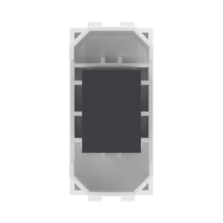 76646B | Компьютерная розетка RJ-45, кат.5E (разъем AMP), белая, 1мод.-2