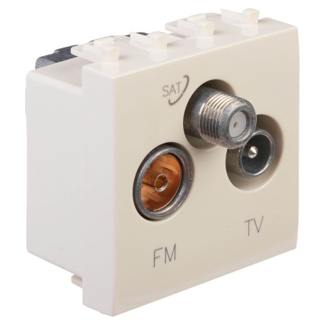 4405532 | Розетка TV-FM-SAT модульная, "Avanti", "Ванильная дымка", 2 модуля-1
