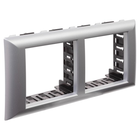 4404914 | Рамка-суппорт "Avanti" для "In-liner Front",  серебристый металлик, 4модуля-1