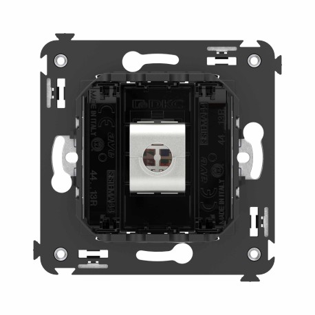 4402793 | Компьютерная розетка RJ-45 без шторки в стену, кат.6 одинарная экранированная, "Avanti", "Черный квадрат"-3