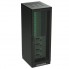 R5IT2468PFB | Напольный шкаф 24U 600х800 двери перфорированная/перфорированная, укомплектован вводом и заглушками RAL 9005