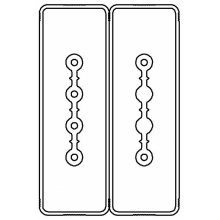 Секция прямая 1+1 точек отвода L=3000мм, Cu, 4P+2P, 25A
