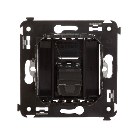 4412253 | HDMI розетка одинарная в стену, тип А-А, Avanti, Черный матовый-2