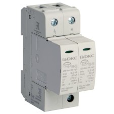 УЗИП, класс I+II, 2-полюсный, L-N-PE, 12.5кА