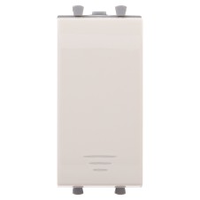 Кнопка модульная, "Avanti", "Ванильная дымка", 1 модуль