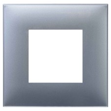 Рамка ARTLEBEDEV, "Avanti", "Закаленная сталь", 2 модуля