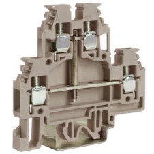 DAS.4/CI, прох-й зажим беж. 2уровня 2,5 кв.мм, с перемычкой между ур-ми